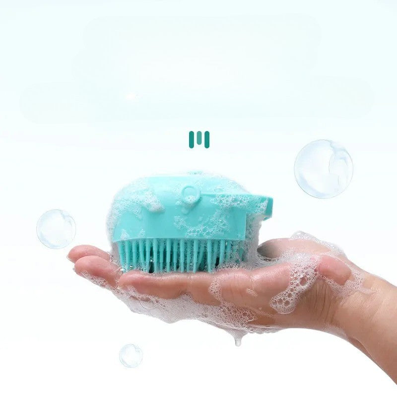 Escova de Banho Esponja de Silicone para Cachorro