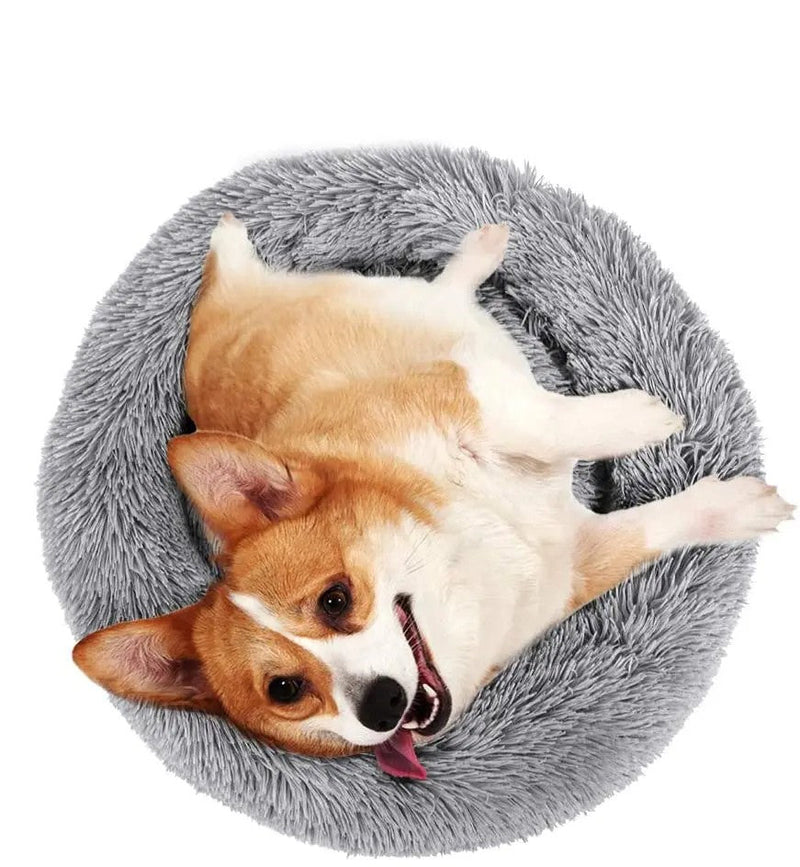 PuffConfort™ - Cama Aveludada Super Confortável para Pets