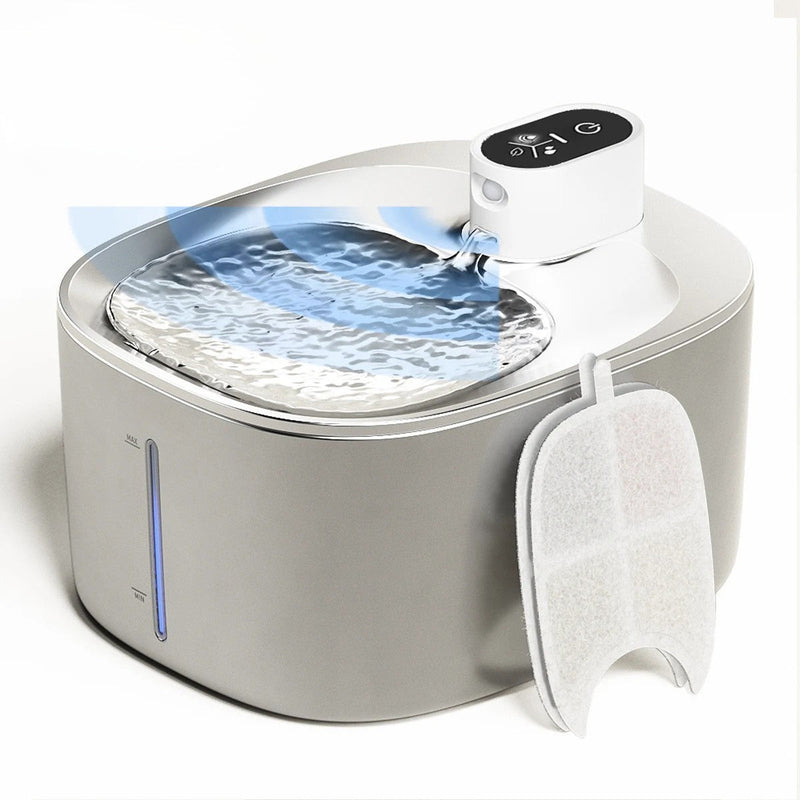 Fonte de Água Automática de Aço Inoxidável para Gatos