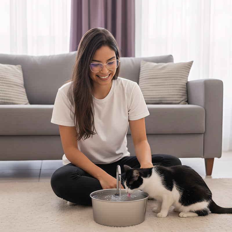 Essencial Pro™ - Fonte de Gato Bebedouro Automático 1,8L