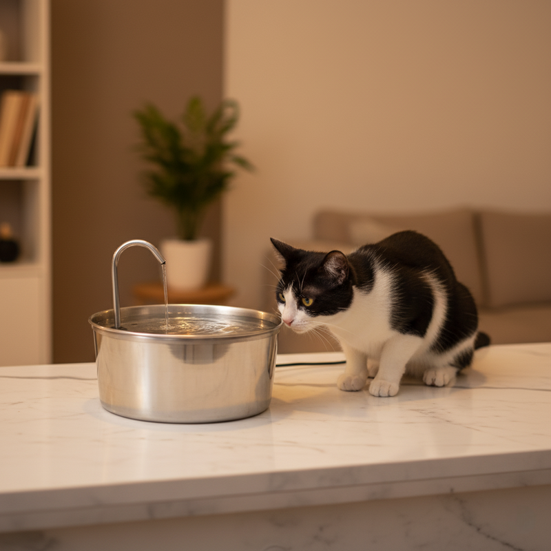 Essencial Pro™ - Fonte de Gato Bebedouro Automático 1,8L