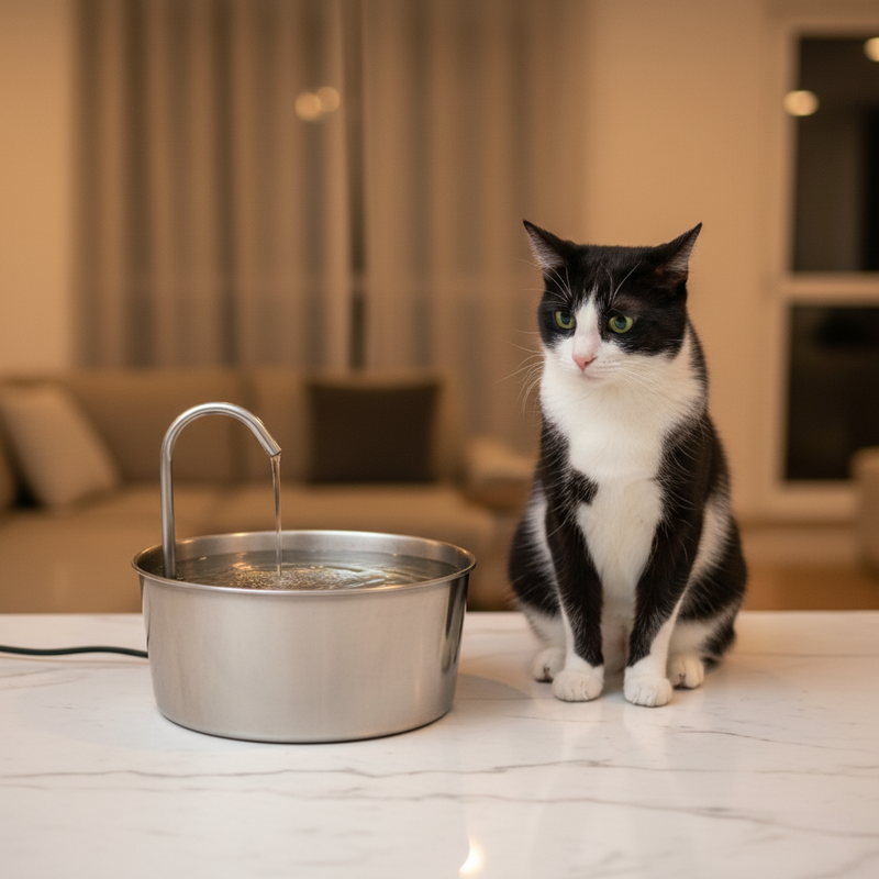 Essencial Pro™ - Fonte de Gato Bebedouro Automático 1,8L