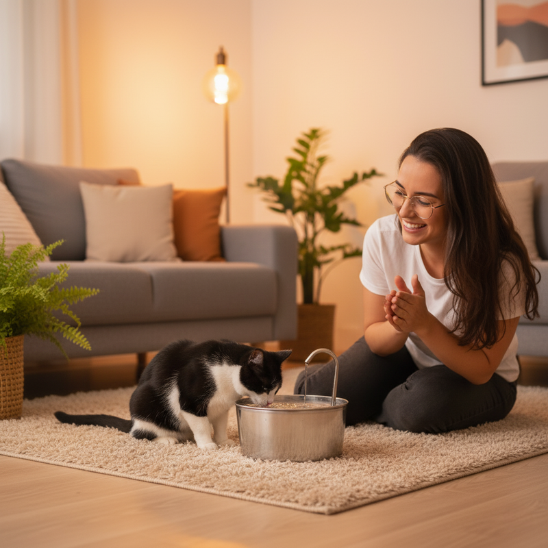 Essencial Pro™ - Fonte de Gato Bebedouro Automático 1,8L