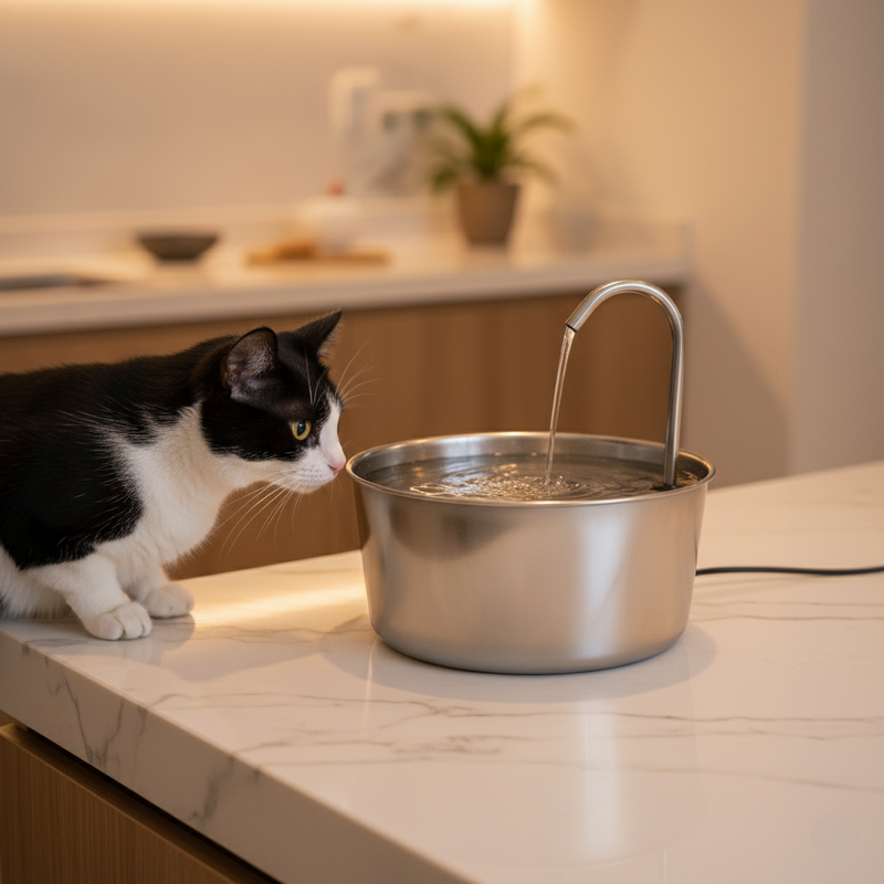 Essencial Pro™ - Fonte de Gato Bebedouro Automático 1,8L