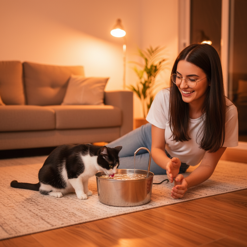 Essencial Pro™ - Fonte de Gato Bebedouro Automático 1,8L