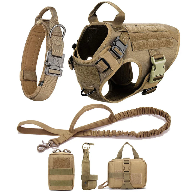 Kit Tático para Cachorro de Caça Colete Militar