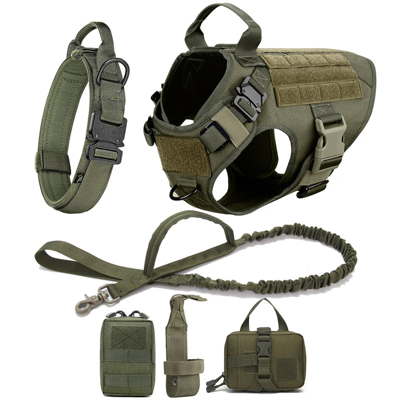 Kit Tático para Cachorro de Caça Colete Militar