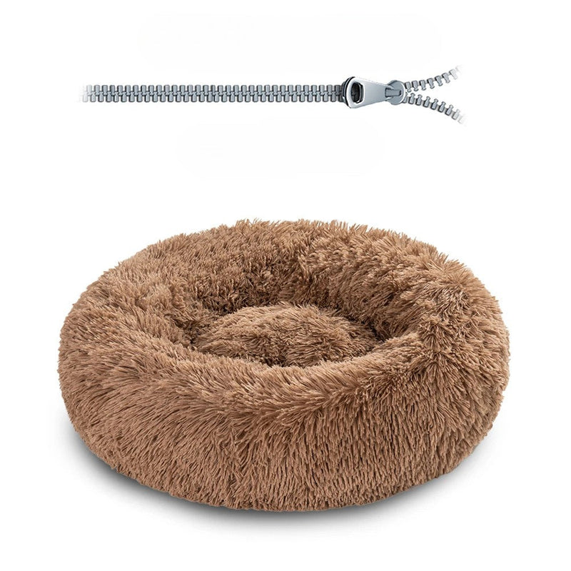 PuffConfort™ - Cama Aveludada Super Confortável para Pets