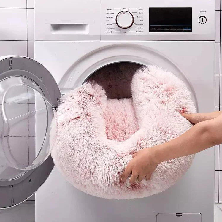 PuffConfort™ - Cama Aveludada Super Confortável para Pets