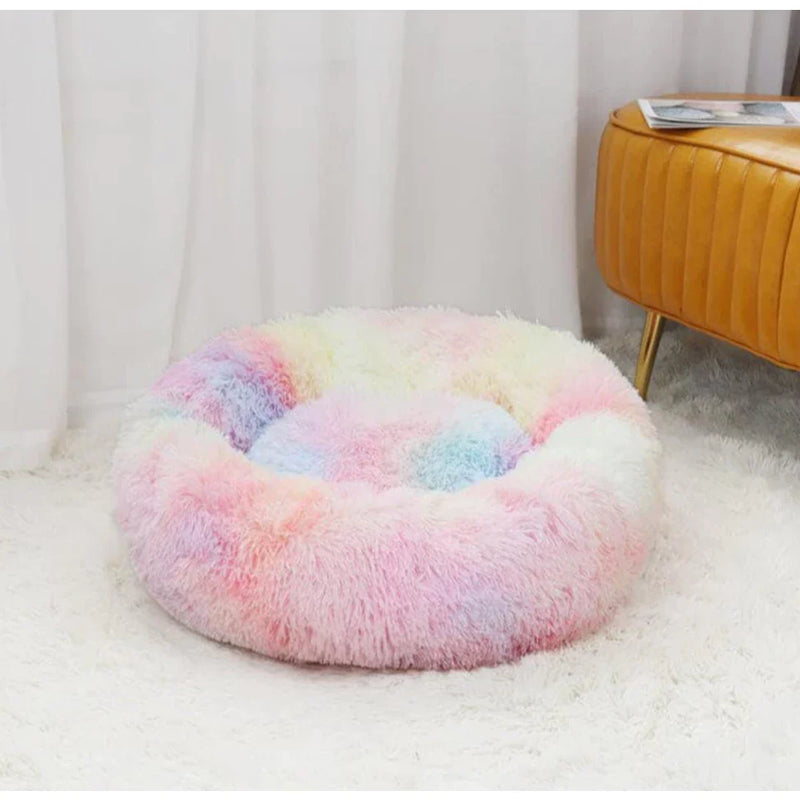 PuffConfort™ - Cama Aveludada Super Confortável para Pets