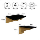 KIT 6 Peças Praleteiras e Degraus em MDF